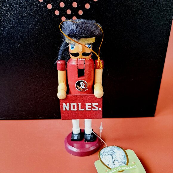 Florida State University Noles Nutcracker Ornament Santas Workshop Seminoles - Picture 1 of 10